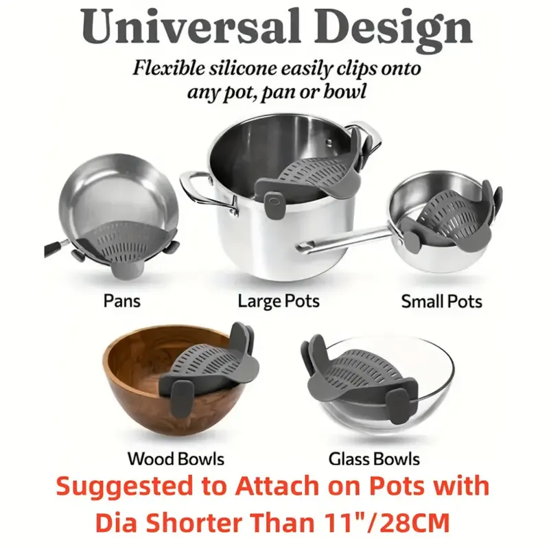 ( 2024 Kitchen Hot Sale - 50% Off ) Silicone Pot Strainer