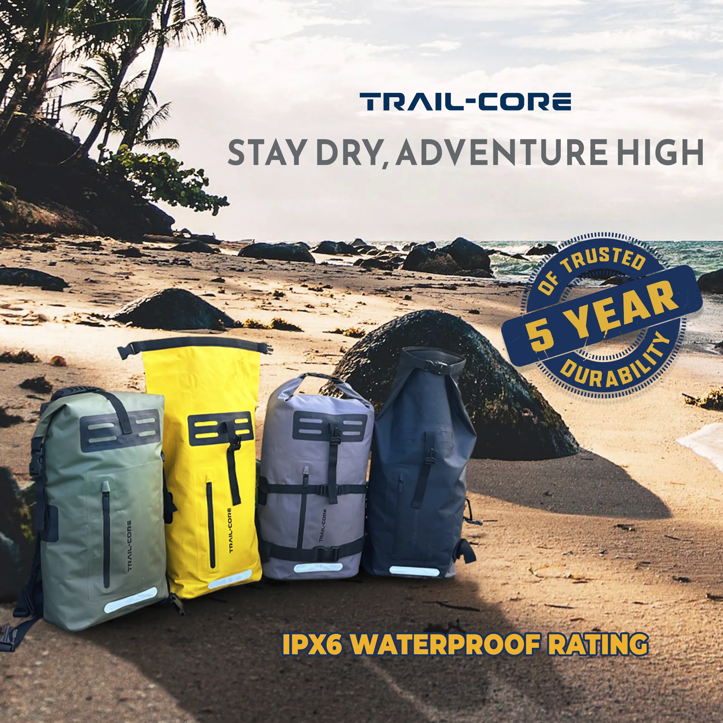 100% Waterproof Dry Bag Backpack