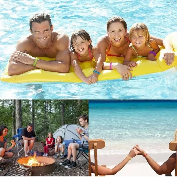 10PCs/lot Outdoor Mosquito Repellent Bracelet Spiral Wrist Hair Band Pest Control Random Color