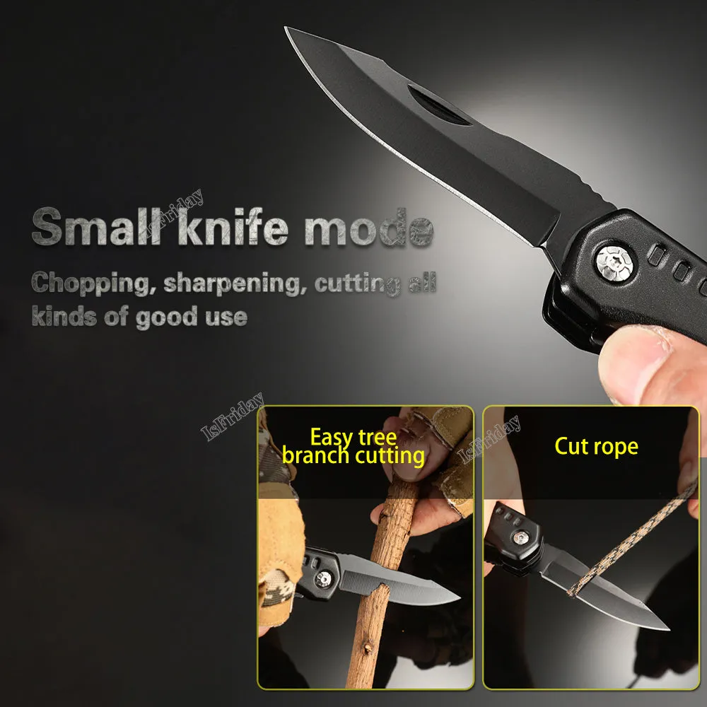 12 in 1 Multitool EDC Tool Universal Folding Pliers Hammer Wrench Claw Knife Screwdriver Combinati Tool forCamp Outdoor Survival