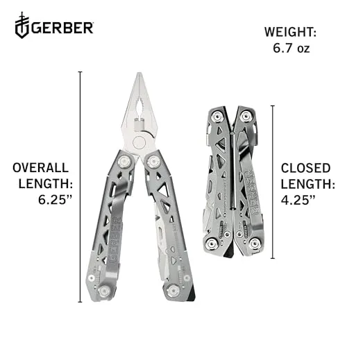 15n1 EDC Multi tool w/ Pocket Knife,Needle Nose Pliers & Wire Stripper Tools