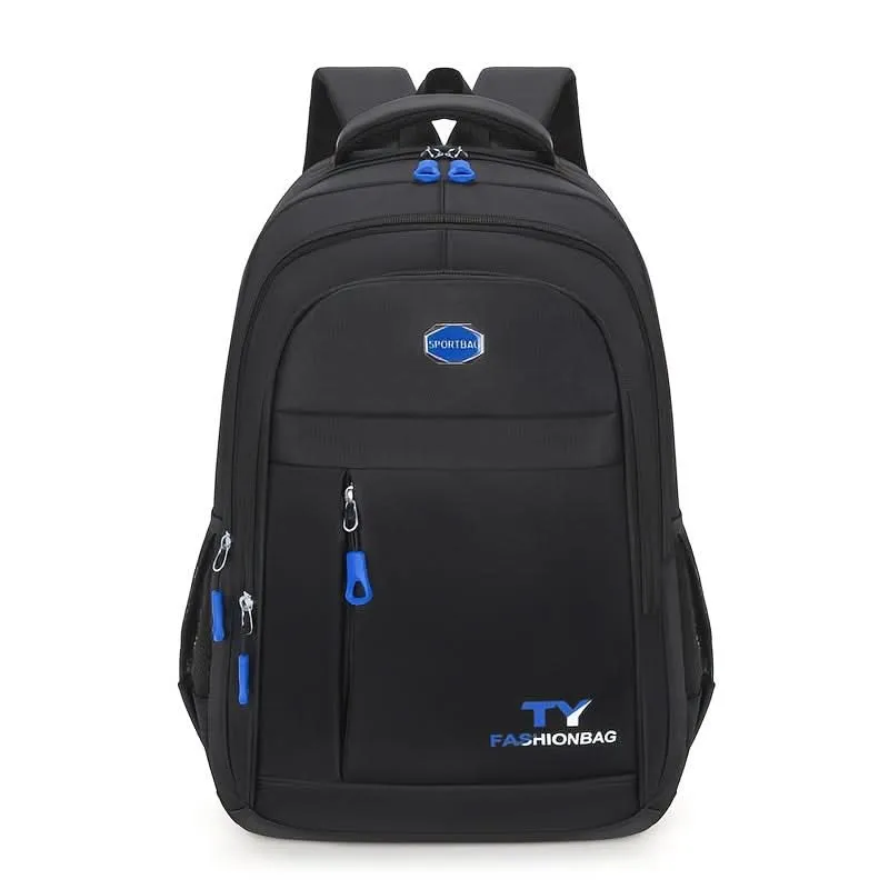 1pc Men's Backpack, Large Capacity Waterproof Casual Backpack, Adjustable Computer Backpack