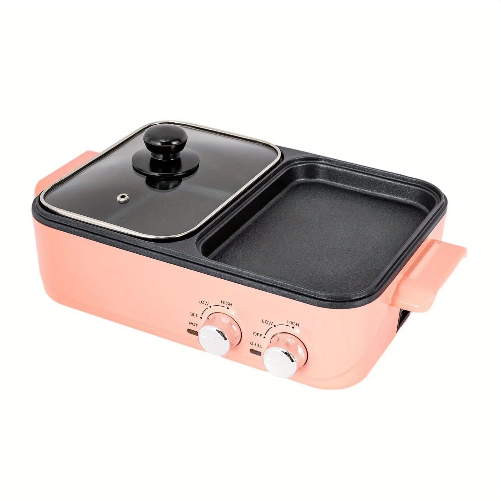 2-in-1 Electric Hot Pot & Korean BBQ Grill – 1500W, 2L Non-Stick Shabu Grill