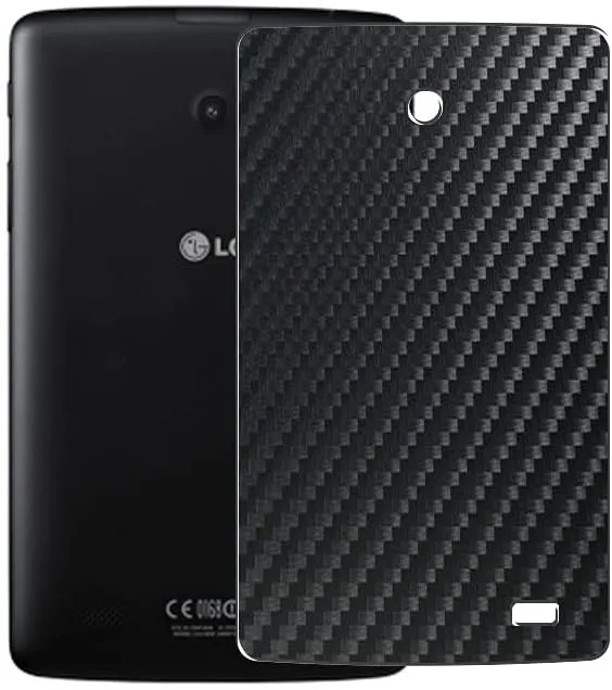 2 Pack Back Protector Film, compatible with LG G Pad 7.0 V400 7" GPad Black Carbon TPU Guard Cover （ Not Tempered Glass/Not Front Screen Protectors ） New