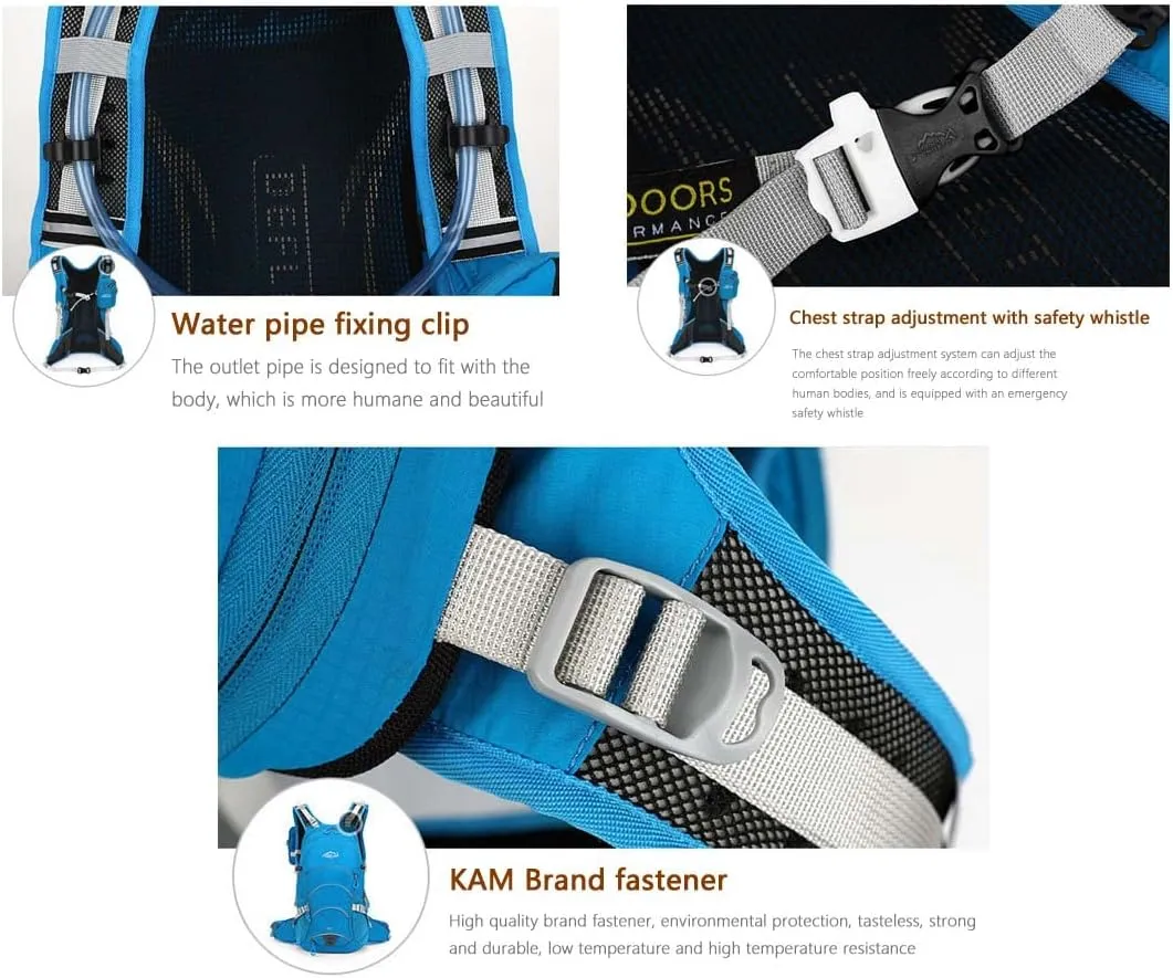 20L Unisex Casual Gym Backpack with Water Bag Compartment & Helmet mesh for Camping,Cycling,Hiking,Climbing & Travel.