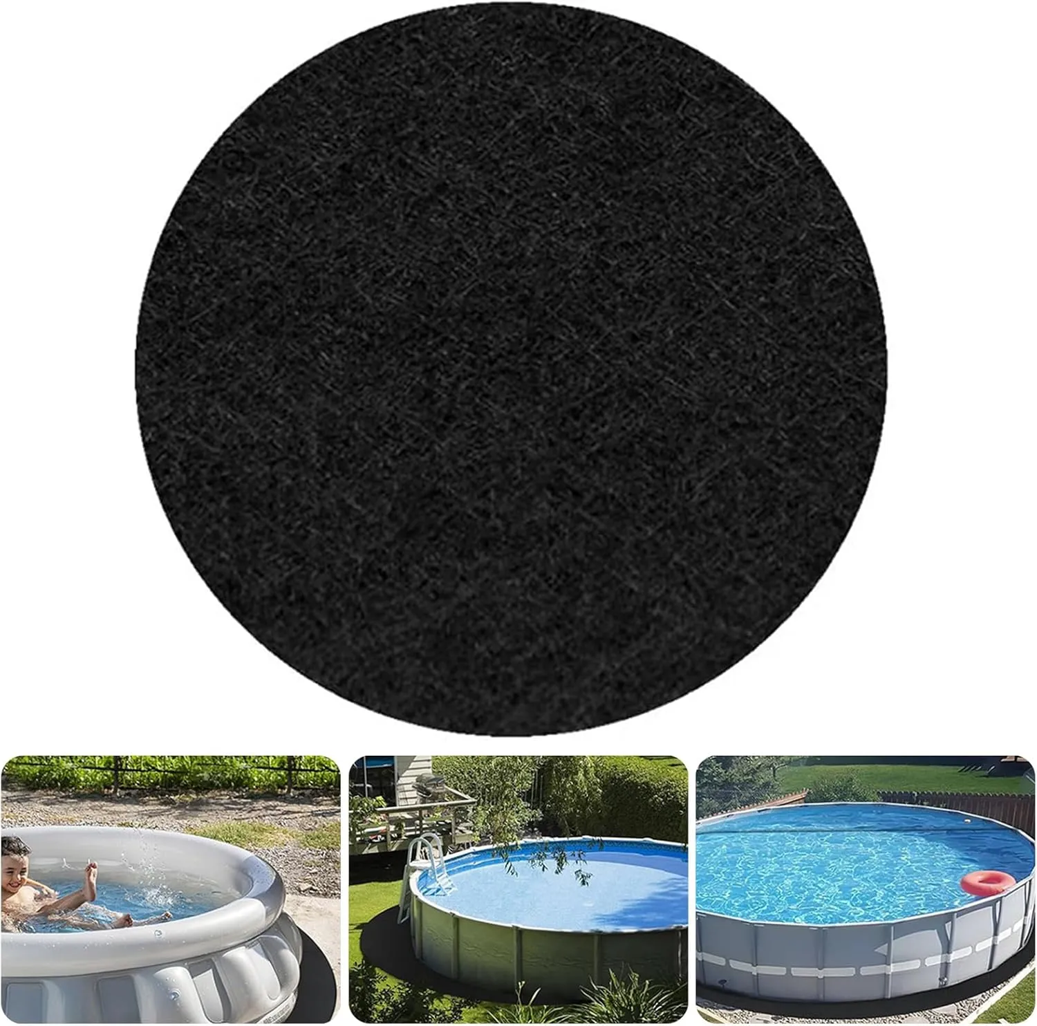 305/370/400cm Pool Underlay Nonslip Underlay Round Pool Underlay Outdoor Swimming Pool Mat Pool Groundsheet Foldable