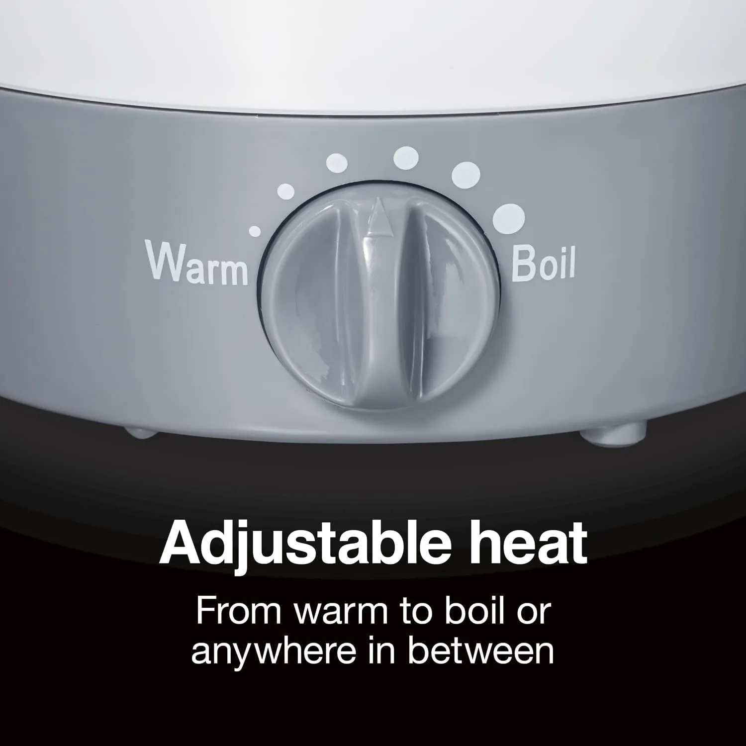 32Oz Adjustable Temperature Hot Pot Electric Kettle for Tea, Boiling Water, Cooking Noodles and Soup, White