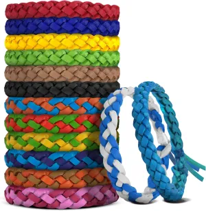 41 Pack Mosquito Repellent Bracelets, DEET-Free, Individually Wrapped PU Leather Insect & Bug Repellent Wrist Bands