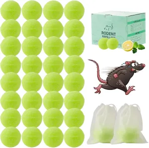 48 Pack Mouse Rodent Repellent, Peppermint Oil for Repel Mice Rats Squirrel Pests Indoor & Outdoor Use, Natural Rat Mouse Repellent Mouse Deterrent Family & Pet Safe