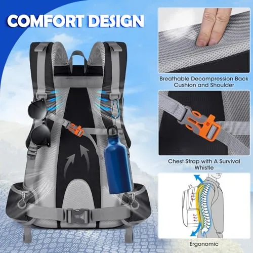 50L Hiking Backpack Waterproof Camping Backpack for Men Women