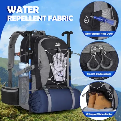 50L Hiking Backpack Waterproof Camping Backpack for Men Women