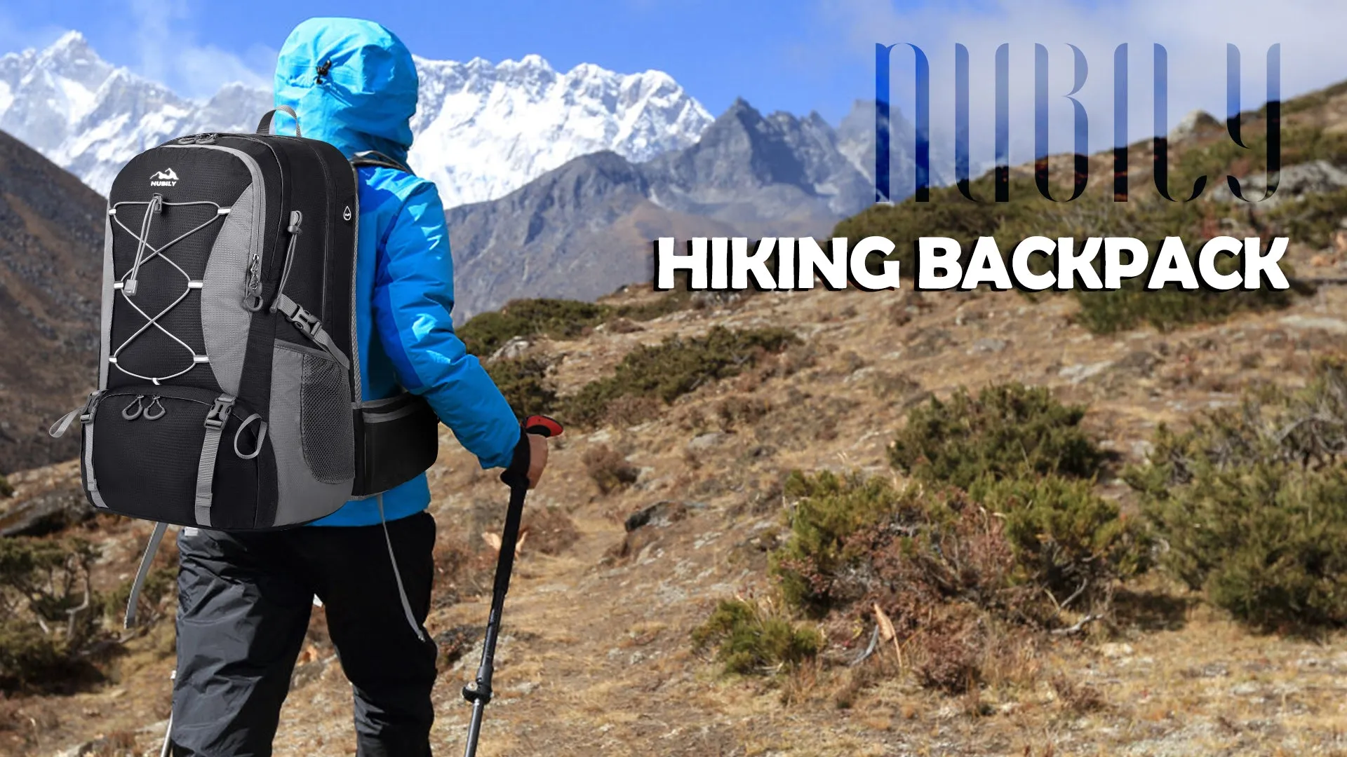 50L Hiking Backpack Waterproof Camping Backpack for Men Women