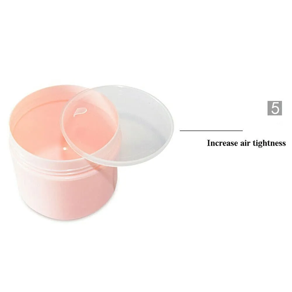 50pcs 10g/20g/30g/50g/100g Plastic Empty Travel Cosmetic Jar Makeup Container Bottle Vial Face Cream Eyeshadow Lip Balm Lotion Sample Pot Nail Art Gel Mask Pack Box (10g,Green)