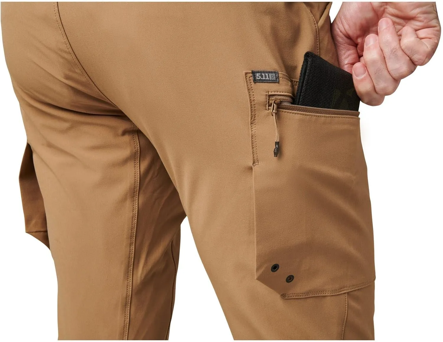 5.11 Tactical Mens Hiking Pants, Trail Pant for Men, Slim Fit, Cargo Pockets, Style 74556ABR