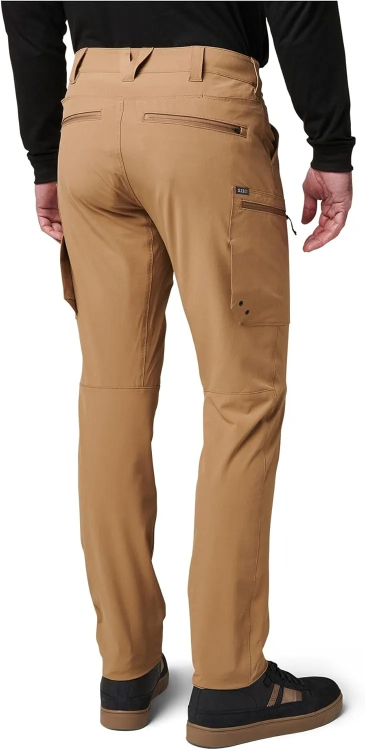 5.11 Tactical Mens Hiking Pants, Trail Pant for Men, Slim Fit, Cargo Pockets, Style 74556ABR