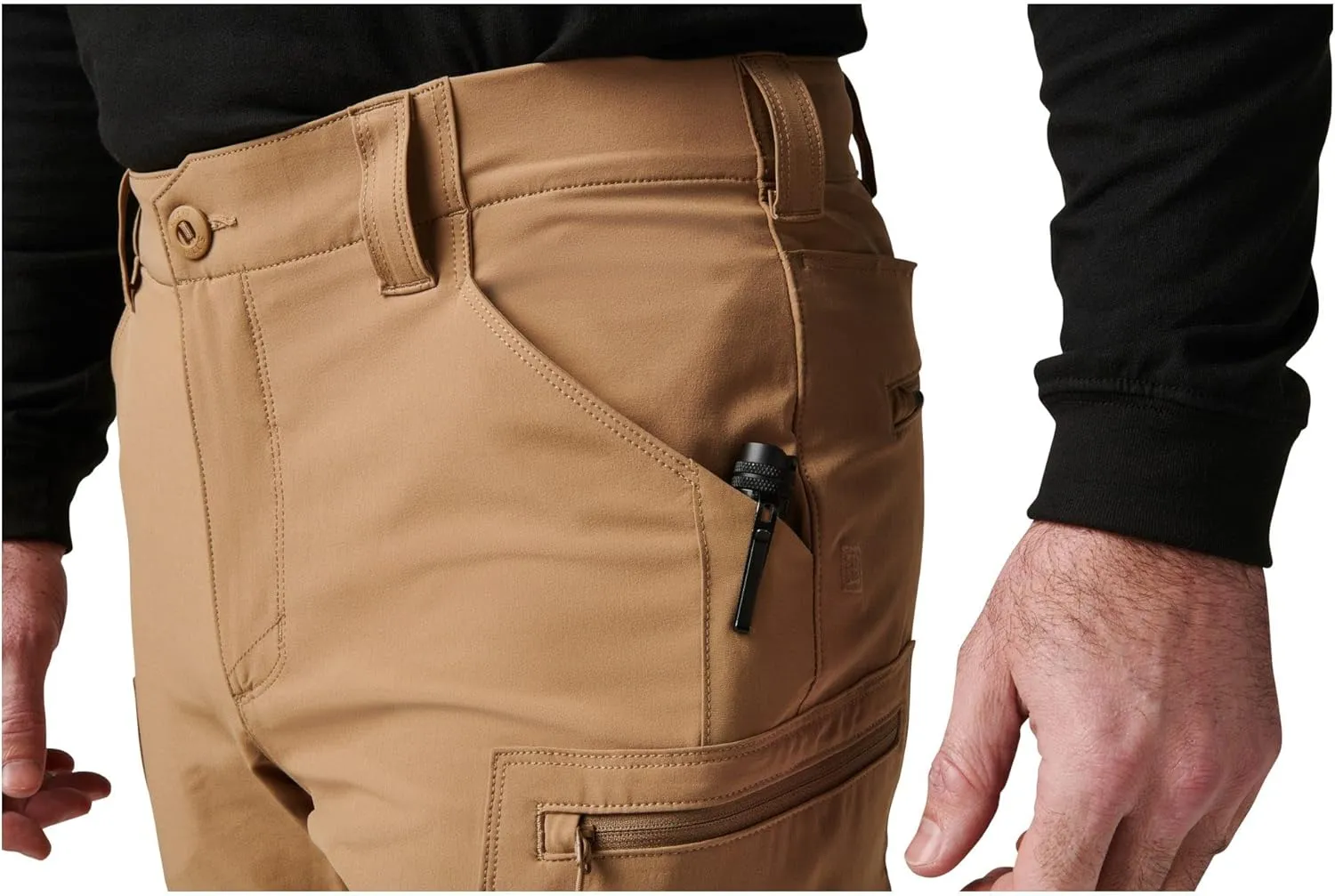 5.11 Tactical Mens Hiking Pants, Trail Pant for Men, Slim Fit, Cargo Pockets, Style 74556ABR