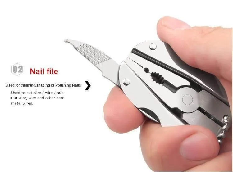 6-in-1 Keychain Tool Kit - Foldable Travel  Camping Essential