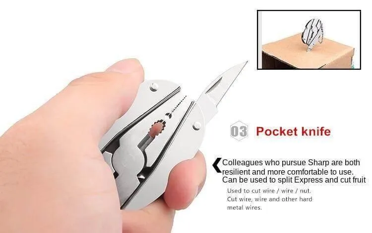 6-in-1 Keychain Tool Kit - Foldable Travel  Camping Essential