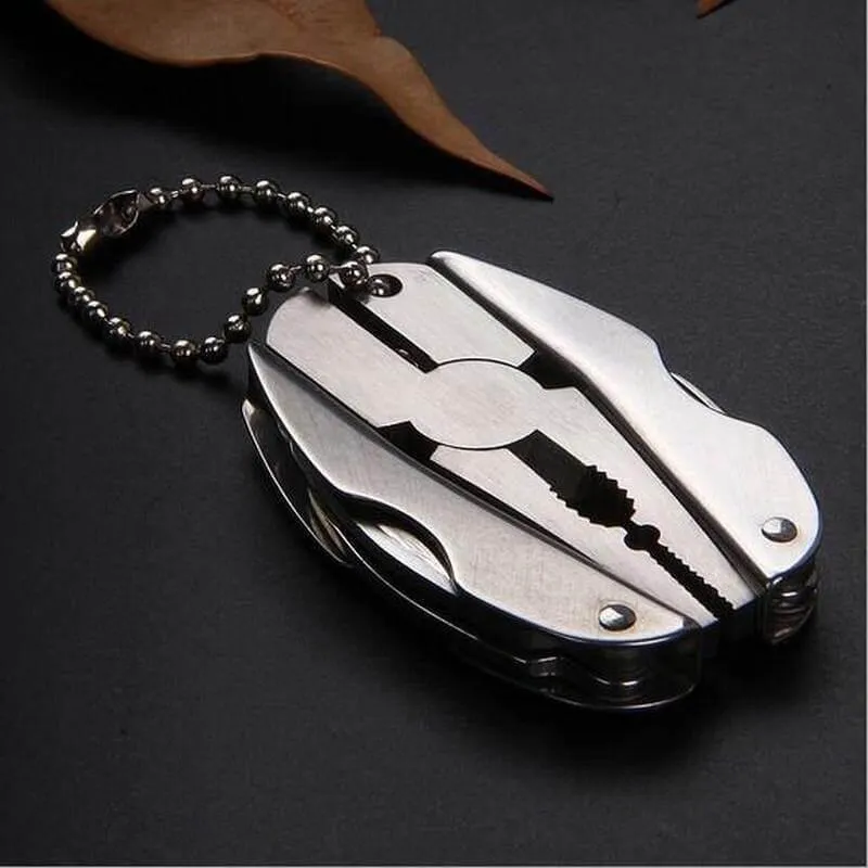 6-in-1 Keychain Tool Kit - Foldable Travel  Camping Essential