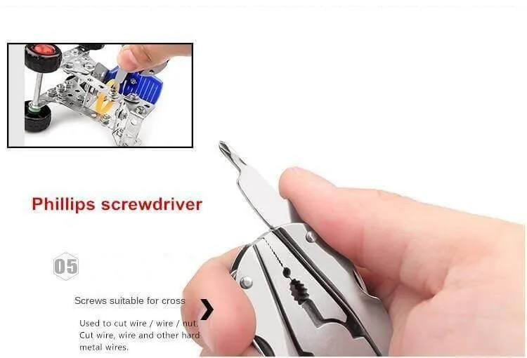 6-in-1 Keychain Tool Kit - Foldable Travel  Camping Essential