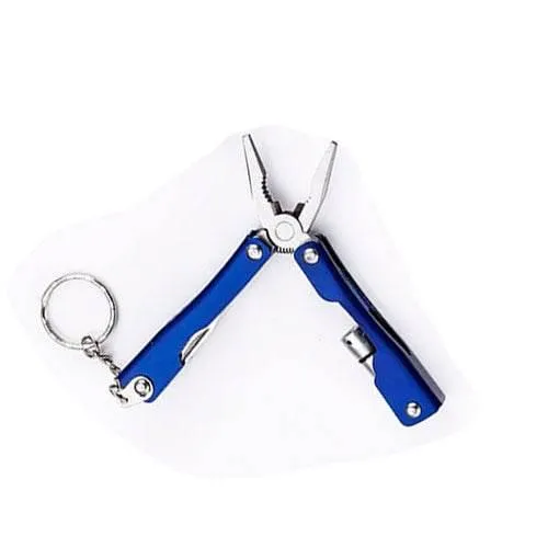 9-in-1 Aluminum Keychain Multitool - Compact Portable Explorer Tool