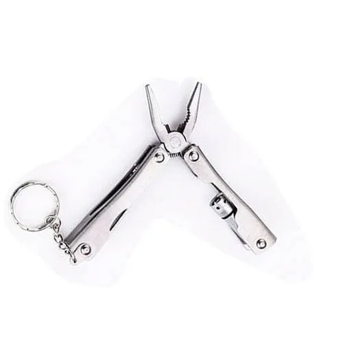 9-in-1 Aluminum Keychain Multitool - Compact Portable Explorer Tool