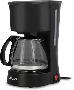 Aiwa 6-Cup Compact Coffee Maker with Reusable Filter and Indicator Light, 22 fl. oz.