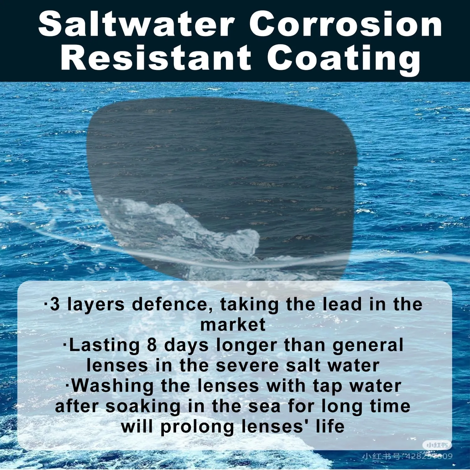Anti-Saltwater Polarized Replacement Lenses for Oakley Batwolf
