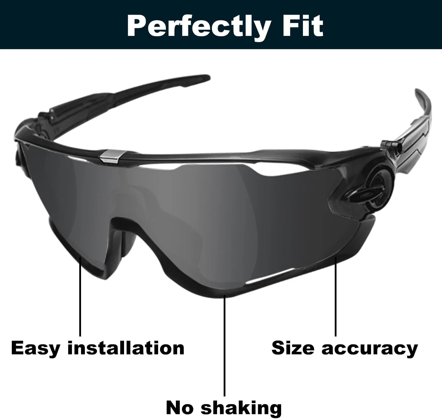 Anti-Saltwater Polarized Replacement Lenses for Oakley Batwolf