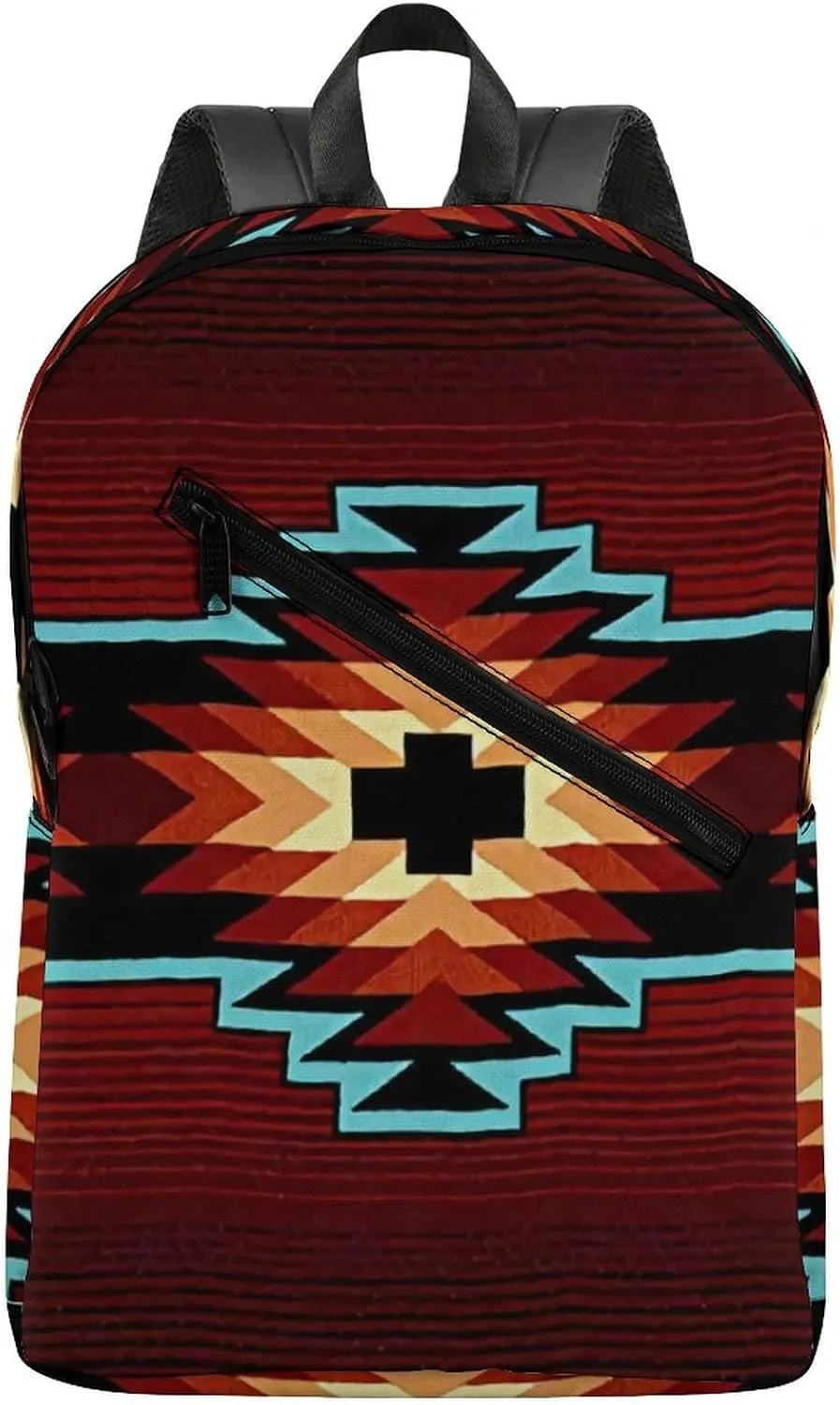 Aztec Tribal Durable And Stylish Semi Full Print Backpack
