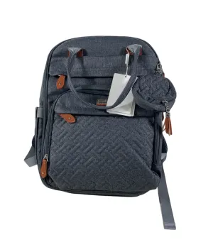 BabbleRoo Diaper Bag Backpack, Dark Gray, XL Original