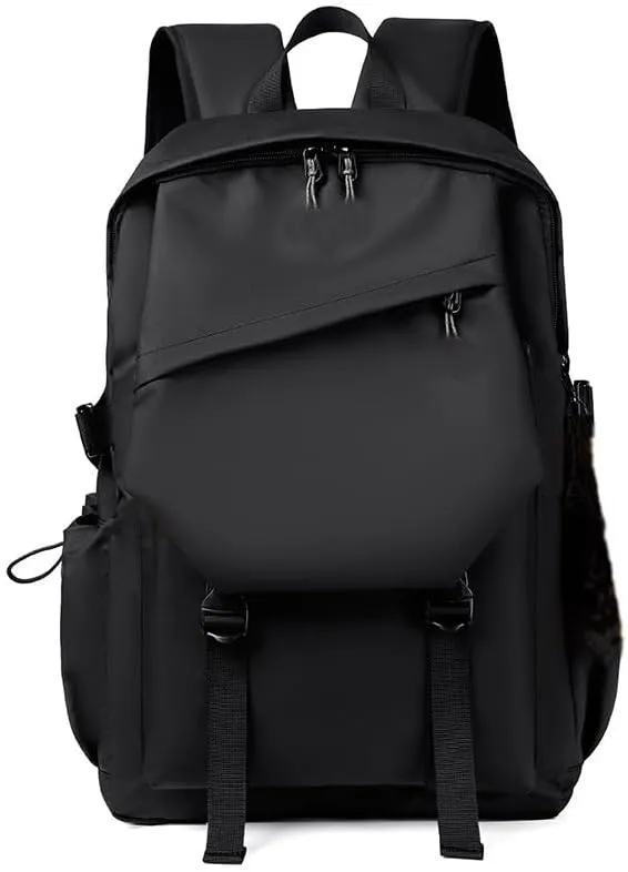 Backpack for Casual Aesthetic Backpack Bookbag TravelBack Pack (Black)