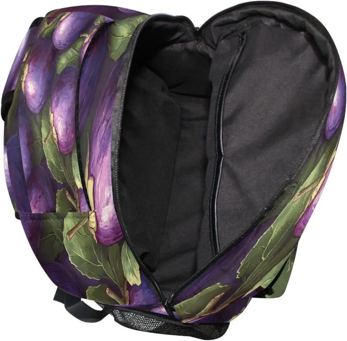 Backpack for Teacher Nurse Waterproof Stylish Travel Bags with Chest Strap Gift Men & Women Eggplant Danish Style
