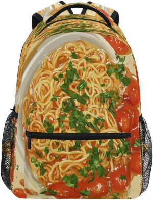 Backpack for Teens Boys Girls Fashion Outdoor Backpack with Chest Strap for Business Work College Travel Trip Instant Noodles Cape Cod Style