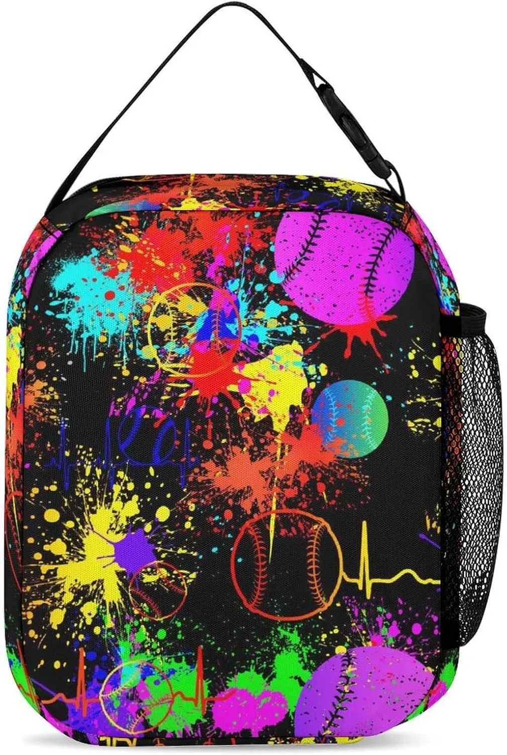 Baseball Backpack with Lunch Box & Pencil Case for Kids Girls Boys School, 16 Inch Cool Baseball Bookbag, School Backpack for Students Children, sustainable, Lightweight, Large Capacity