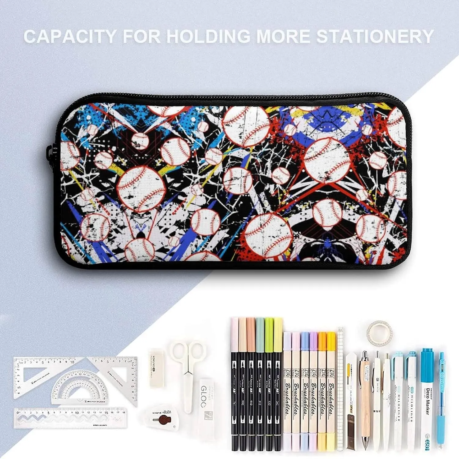 Baseball Backpack with Lunch Box & Pencil Case for Kids Girls Boys School, 16 Inch Cool Baseball Bookbag, School Backpack for Students Children, sustainable, Lightweight, Large Capacity