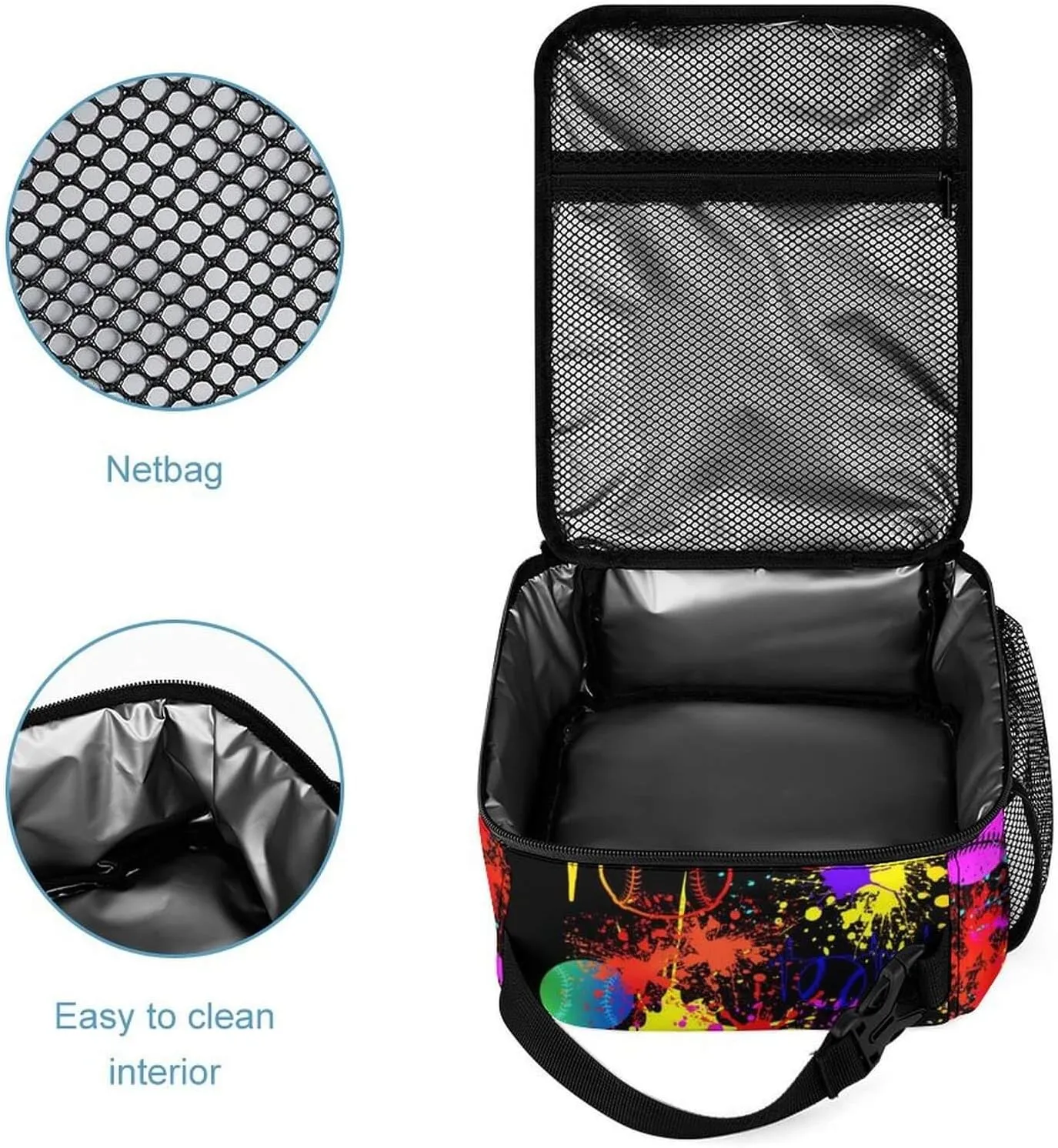 Baseball Backpack with Lunch Box & Pencil Case for Kids Girls Boys School, 16 Inch Cool Baseball Bookbag, School Backpack for Students Children, sustainable, Lightweight, Large Capacity
