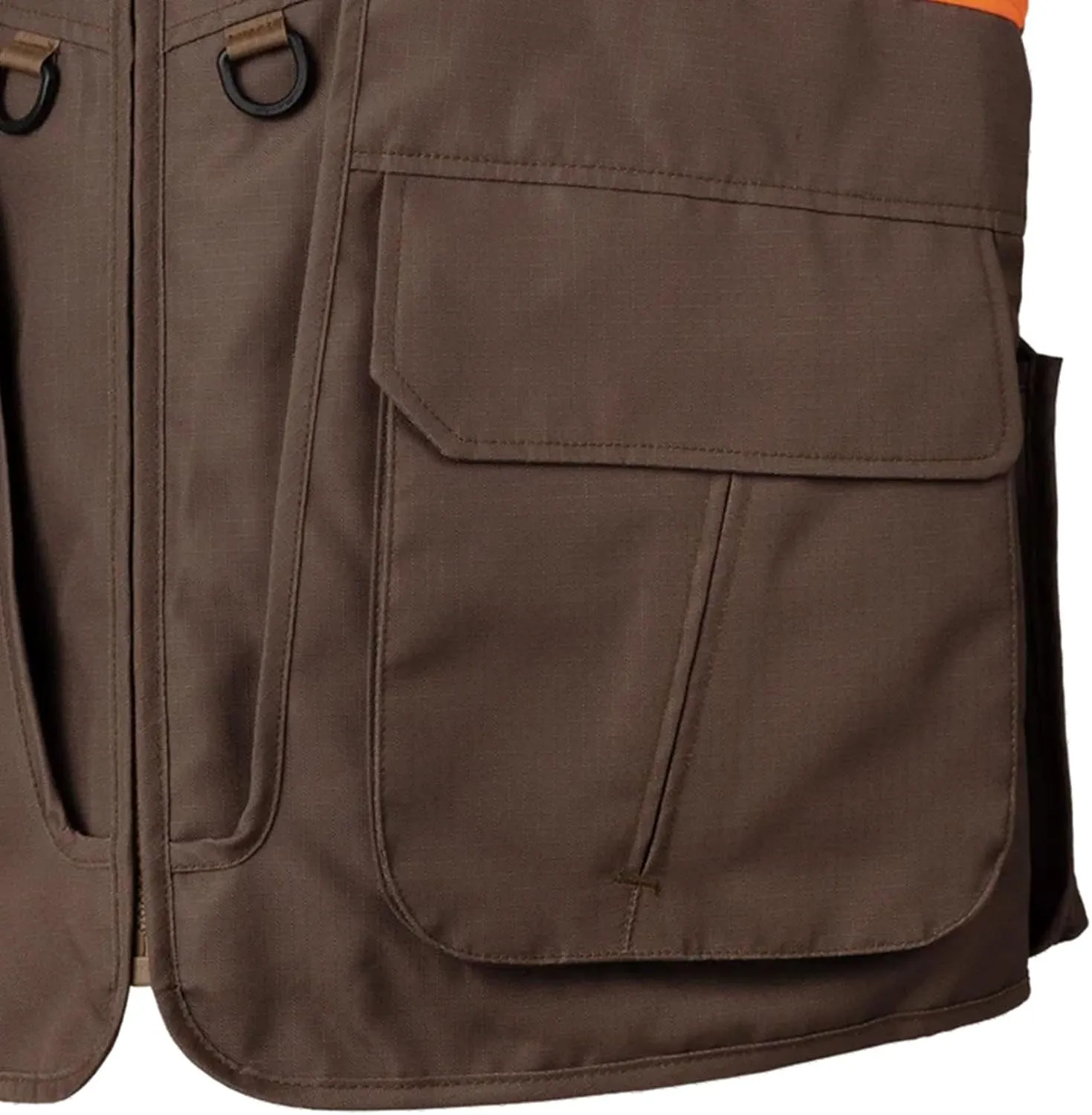 Beretta Men's Command Pro Durable Water-Resistant Front-Load Capable Upland Hunting Vest with Game Bag & Front Cargo Pockets