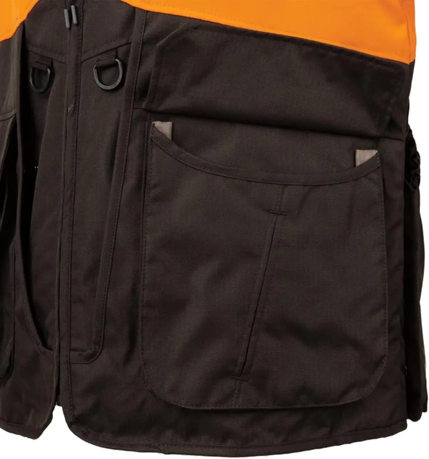 Beretta Men's Command Pro Durable Water-Resistant Front-Load Capable Upland Hunting Vest with Game Bag & Front Cargo Pockets