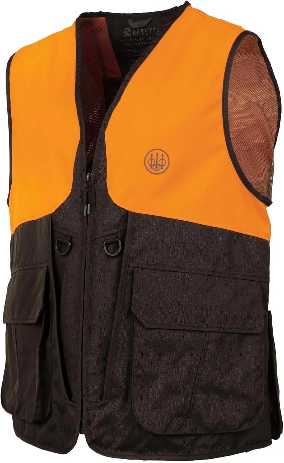 Beretta Men's Command Pro Durable Water-Resistant Front-Load Capable Upland Hunting Vest with Game Bag & Front Cargo Pockets