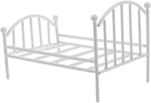 BESPORTBLE Miniature Iron Bed for Dolls Elegant Frame Flower Pot Holder Dollhouse Furniture Versatile Design for Home Decoration for Bedrooms Living Spaces