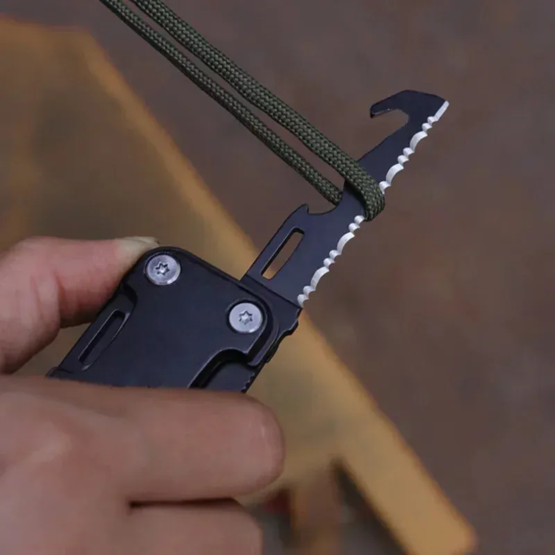 BHBT Mini Multitool Folding Knife with Screwdrivers for EDC and Camping