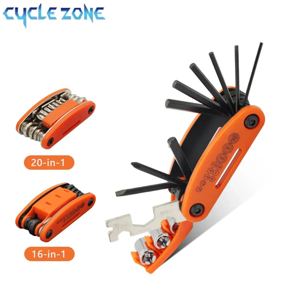 Bicycle Repair Tool Multi Functional Portable Screw Tool Set Motorcycle Cycling Mountain Bike Multitool Tire Repair Accessories