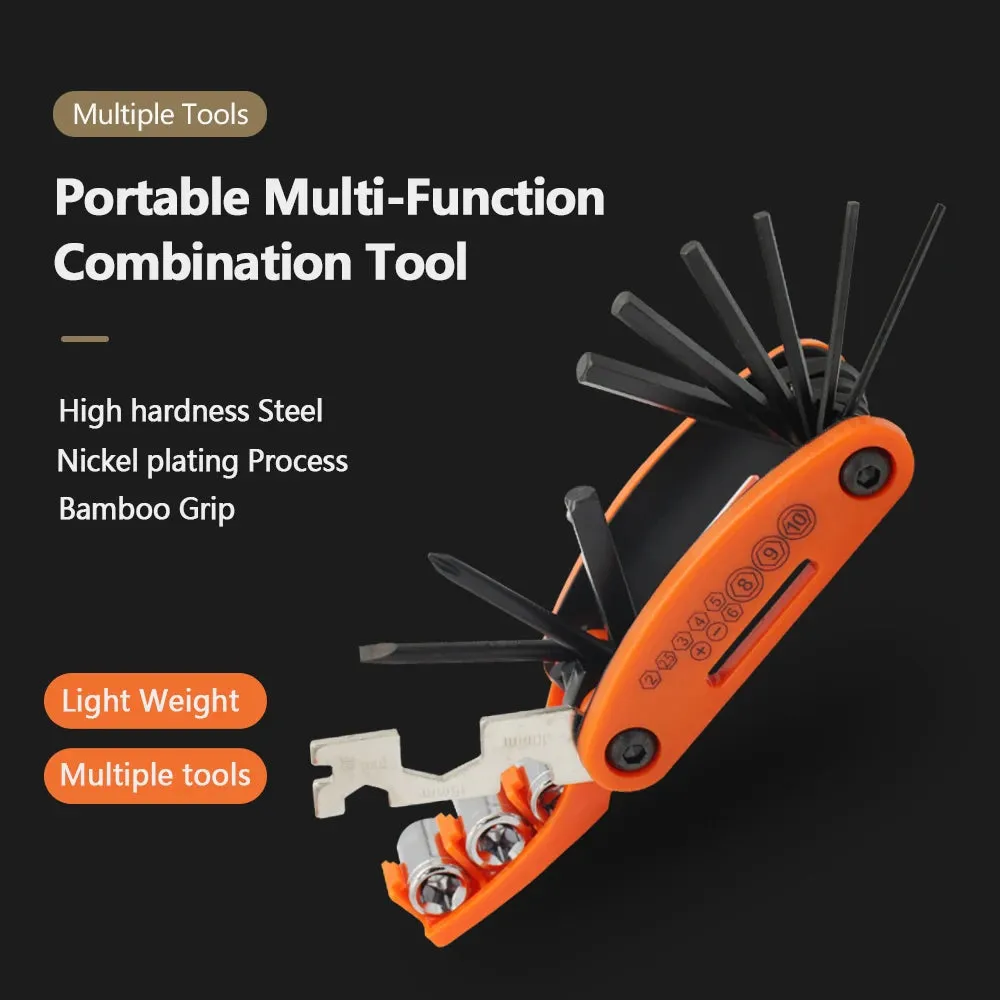 Bicycle Repair Tool Multi Functional Portable Screw Tool Set Motorcycle Cycling Mountain Bike Multitool Tire Repair Accessories