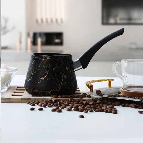 Black Gold Granite Nonstick Turkish Coffee Pot