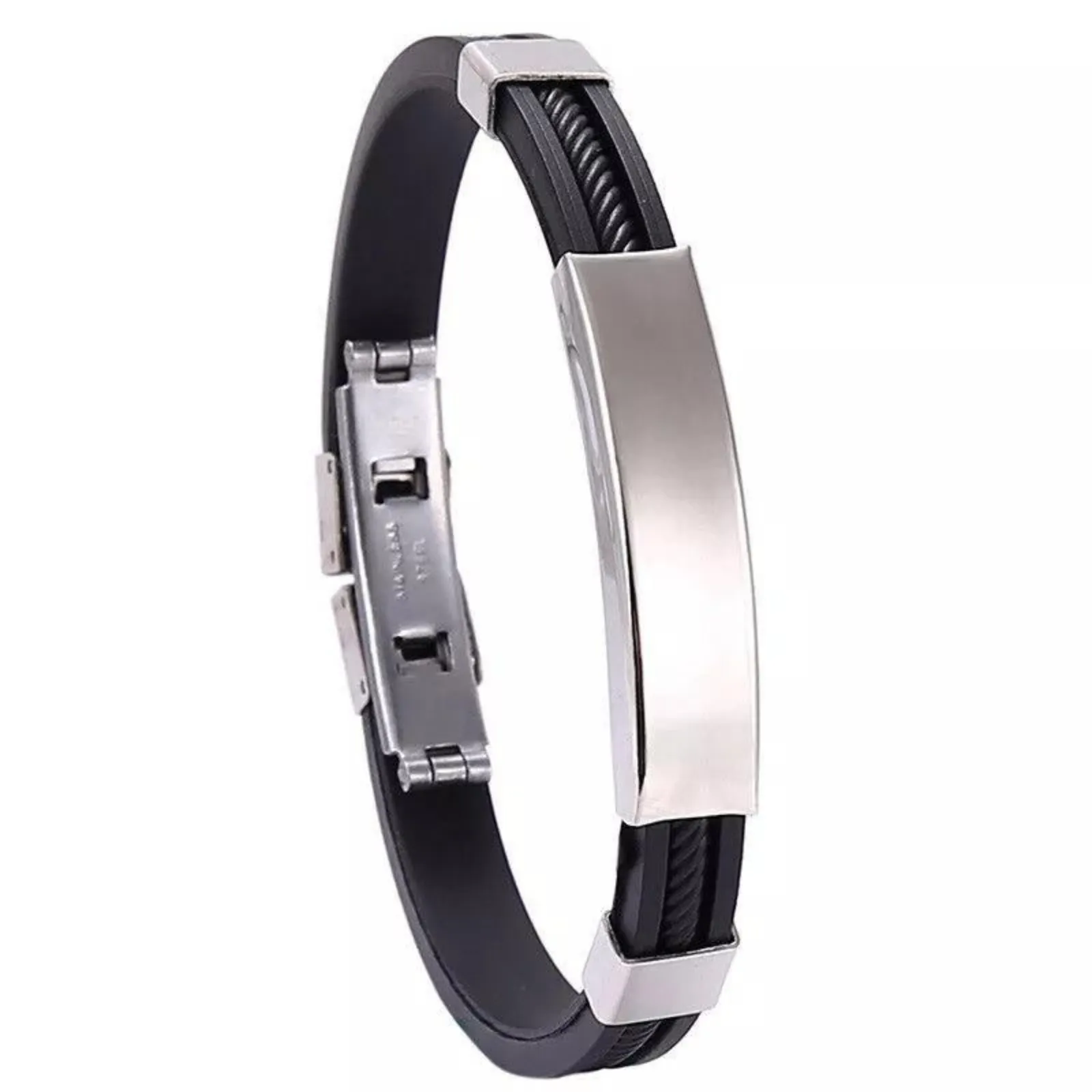 Black Men Magnetic Bracelets for Energy Wristband IONPRO Titanium Detox