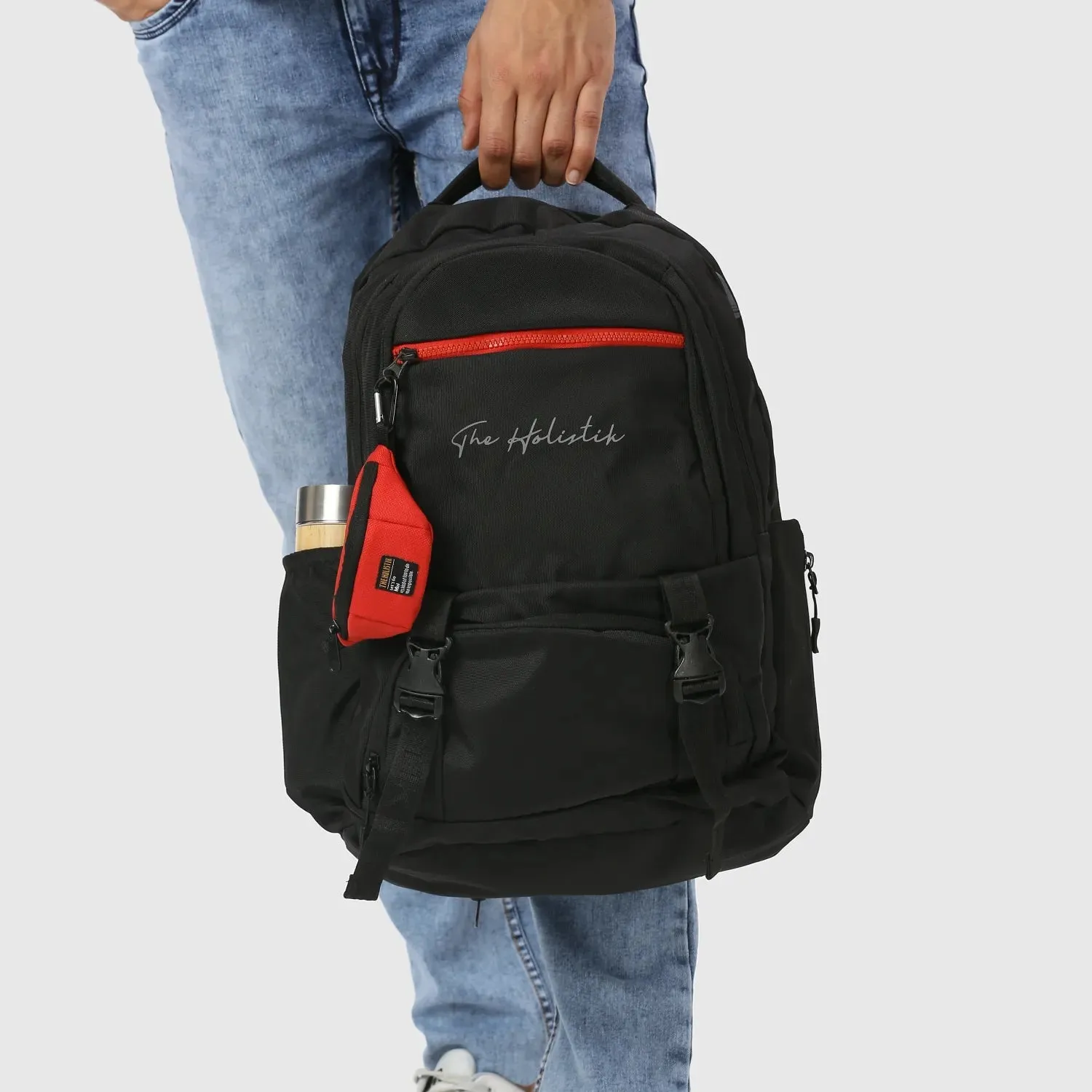 Blink Stylish Backpack | Laptop Compartment | Rain Cover | Multiple Pockets