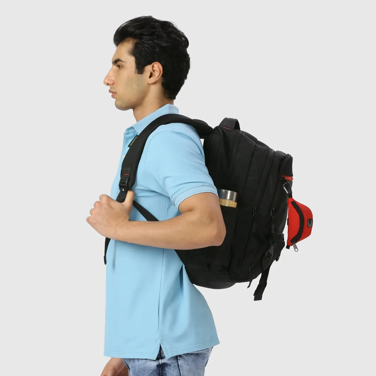 Blink Stylish Backpack | Laptop Compartment | Rain Cover | Multiple Pockets