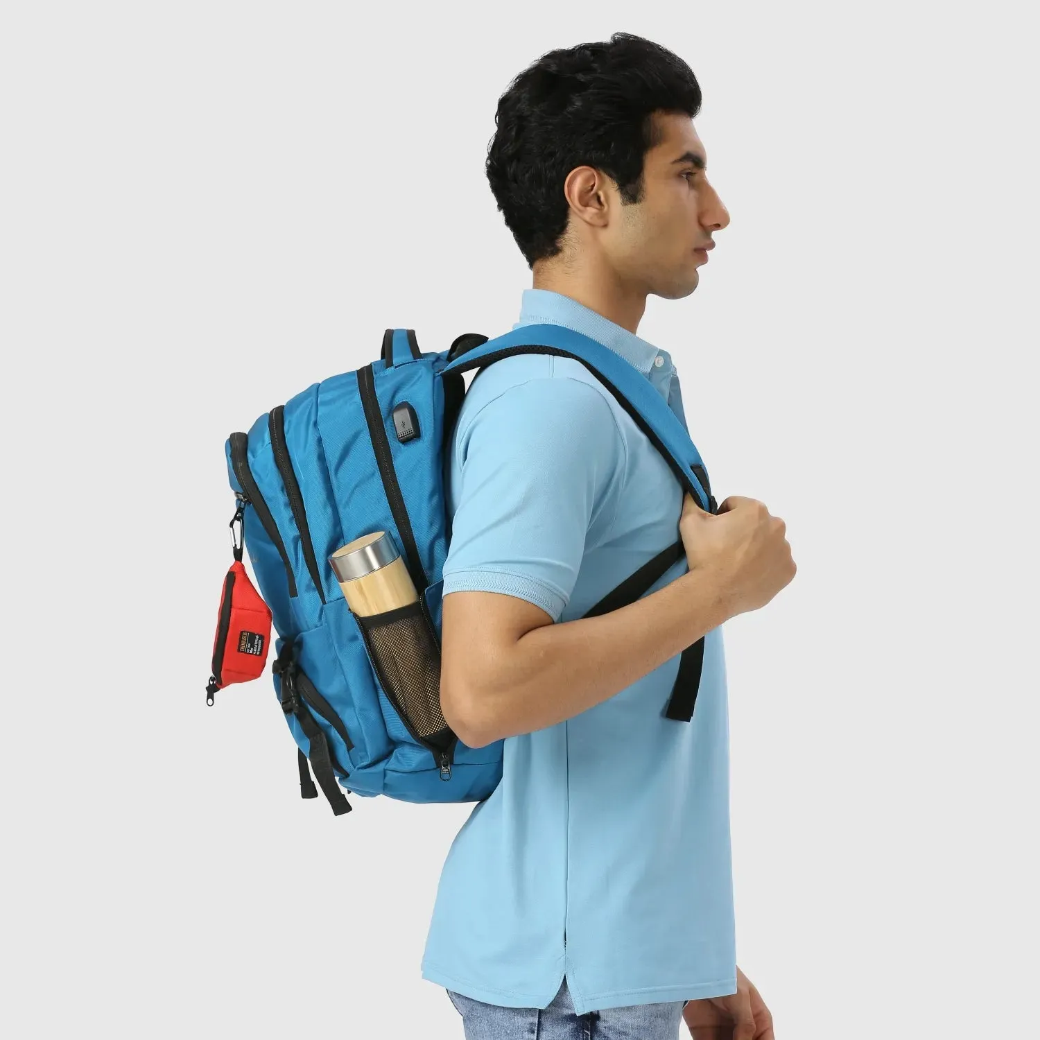 Blink Stylish Backpack | Laptop Compartment | Rain Cover | Multiple Pockets