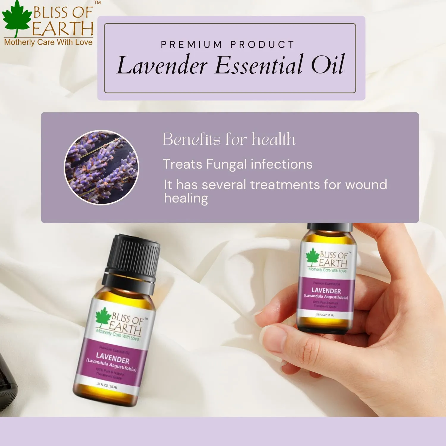 Bliss of earth 100% Pure Lavender Essential Oil & Citronella Natural Essential oil combo (10ml) therapeutic Grade (pack of 2)